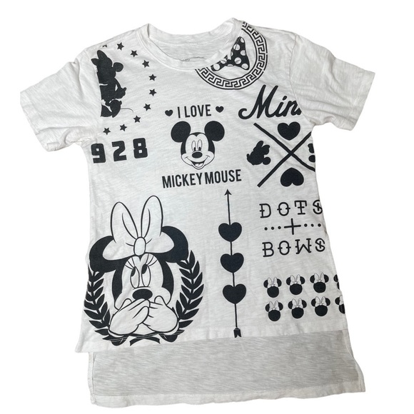 Disney Tops - Disney I love Mickie Minnie Mouse Hi-Low Tee Shirt M